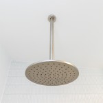 Aqua Brushed Nickel Round Solid Brass Shower Head 250